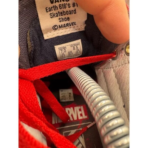 Vans x Marvel Captain Marvel SK8-Hi Sneakers Unisex Size 7 Multicolor - Picture 8 of 11